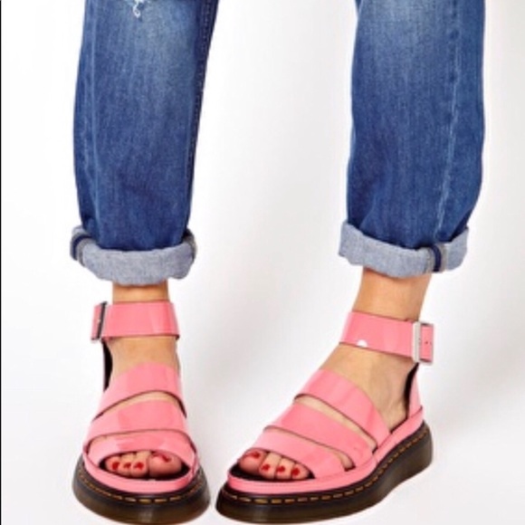 dr marten clarissa patent sandals